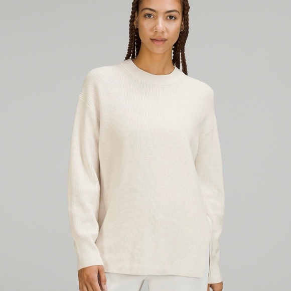 LULULEMON Merino Wool-Blend Women's cream Sweater - Picture 1 of 8